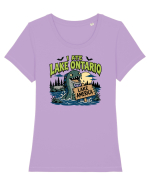 I Ate Lake Ontario Halloween Lake Monsters Funny Tricou mânecă scurtă guler larg fitted Damă Expresser
