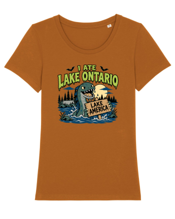 I Ate Lake Ontario Halloween Lake Monsters Funny Roasted Orange