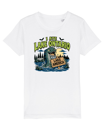 I Ate Lake Ontario Halloween Lake Monsters Funny White