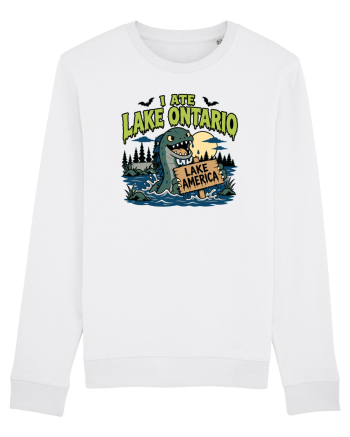 I Ate Lake Ontario Halloween Lake Monsters Funny White