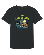 I Ate Lake Ontario Halloween Lake Monsters Funny Tricou mânecă scurtă guler larg Bărbat Skater