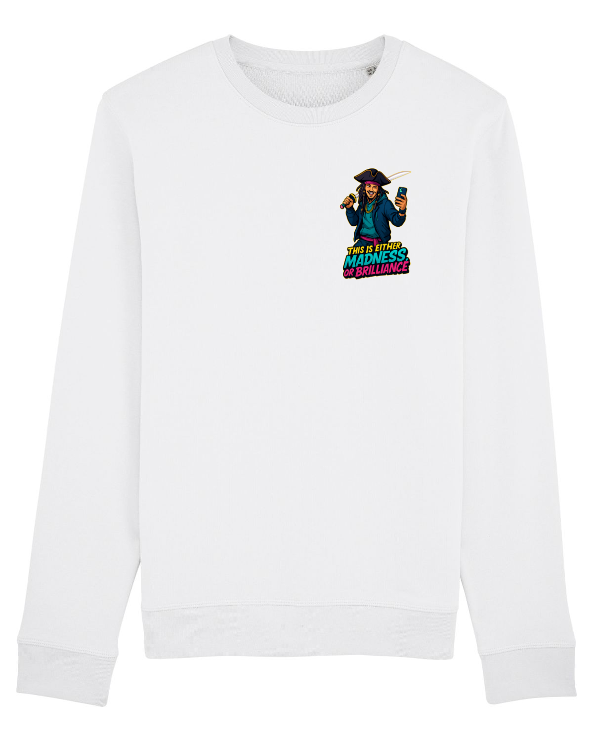 Bluză mânecă lungă Unisex Rise White
