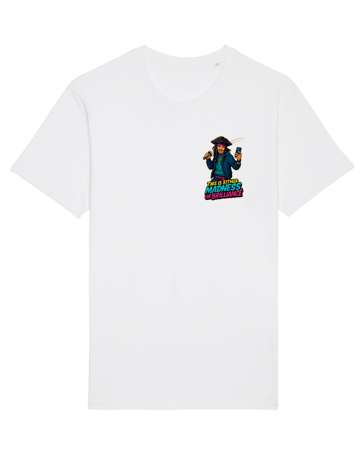 Tricou mânecă scurtă Unisex Rocker White