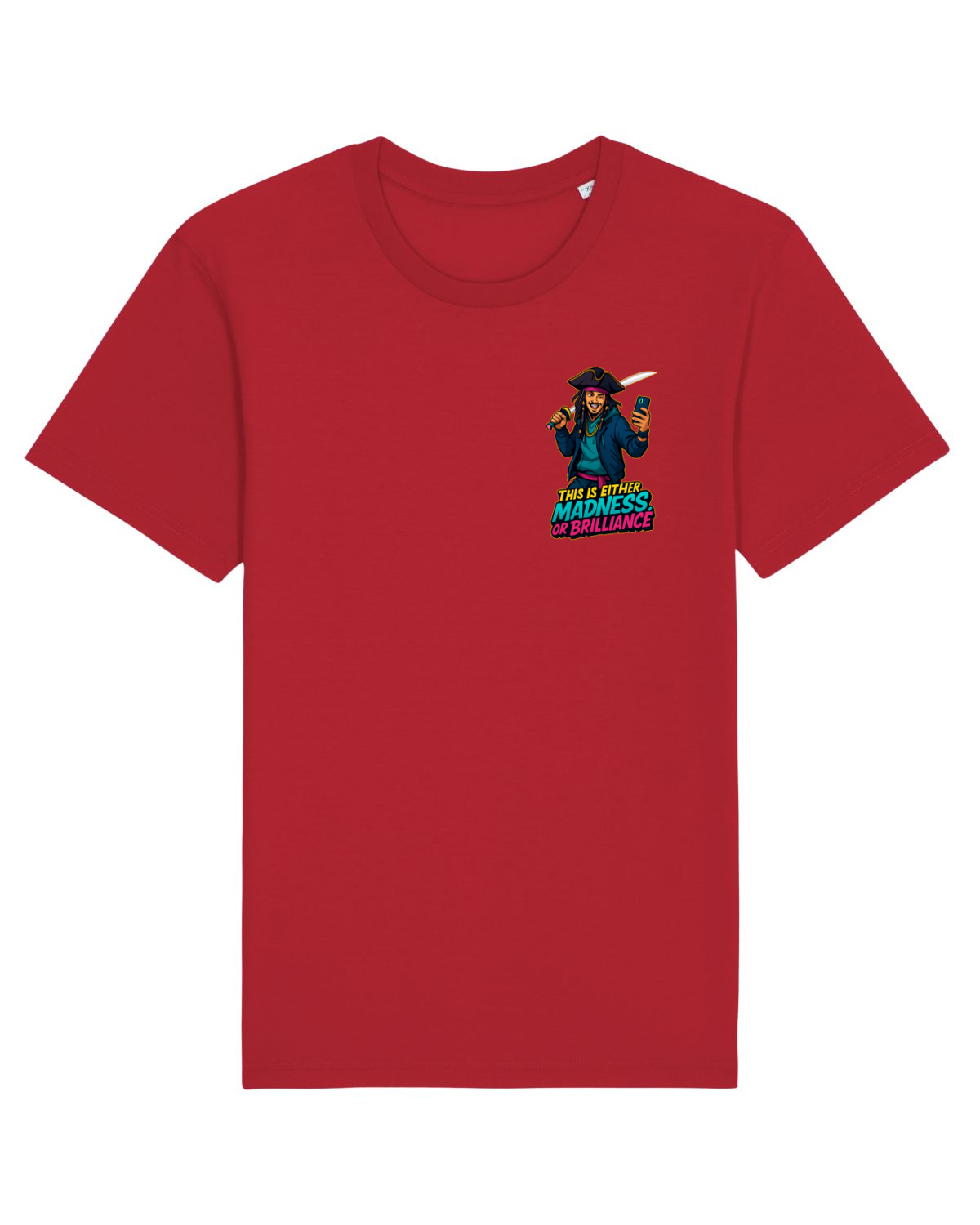 Tricou mânecă scurtă Unisex Rocker Red