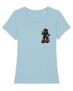 SAVVY - Jack - Pirates - lateral  Tricou mânecă scurtă guler larg fitted Damă Expresser
