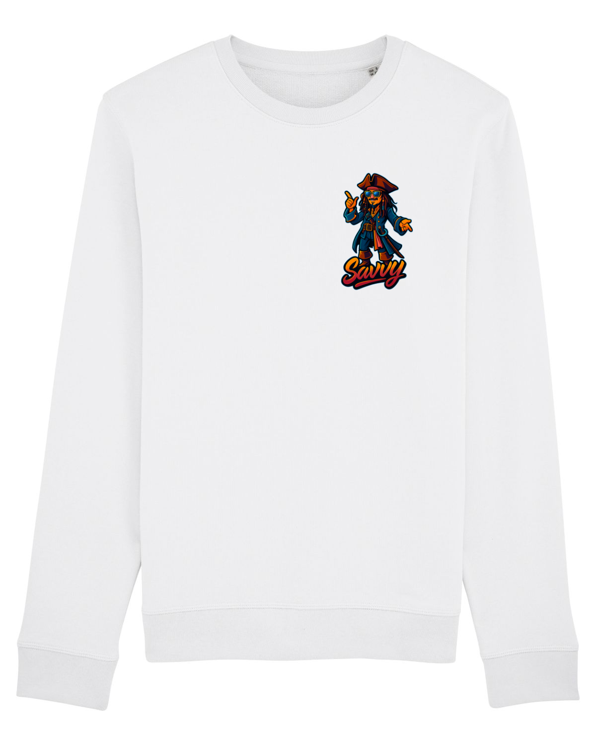 Bluză mânecă lungă Unisex Rise White