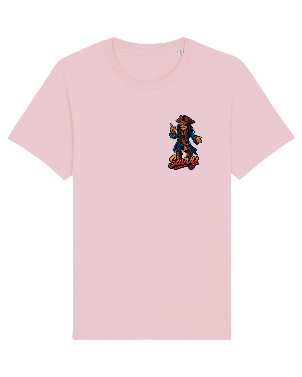 Tricou mânecă scurtă Unisex Rocker Cotton Pink