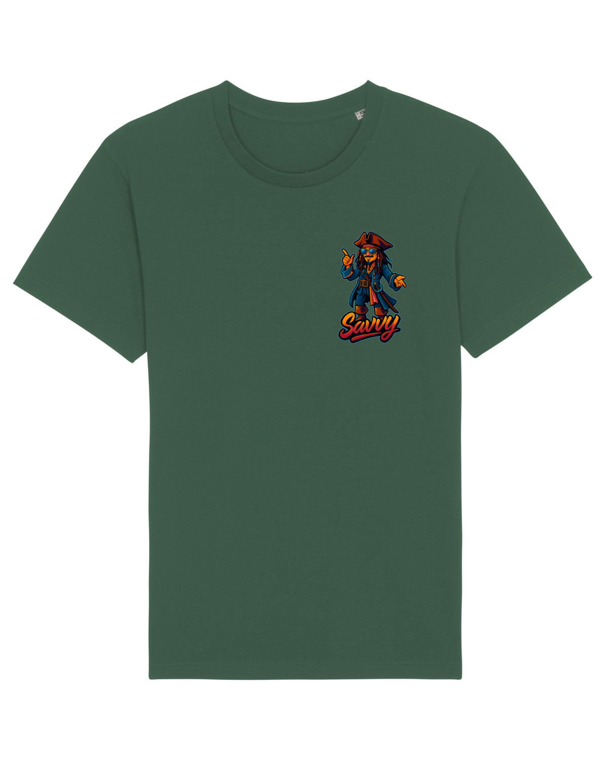 Tricou mânecă scurtă Unisex Rocker Bottle Green