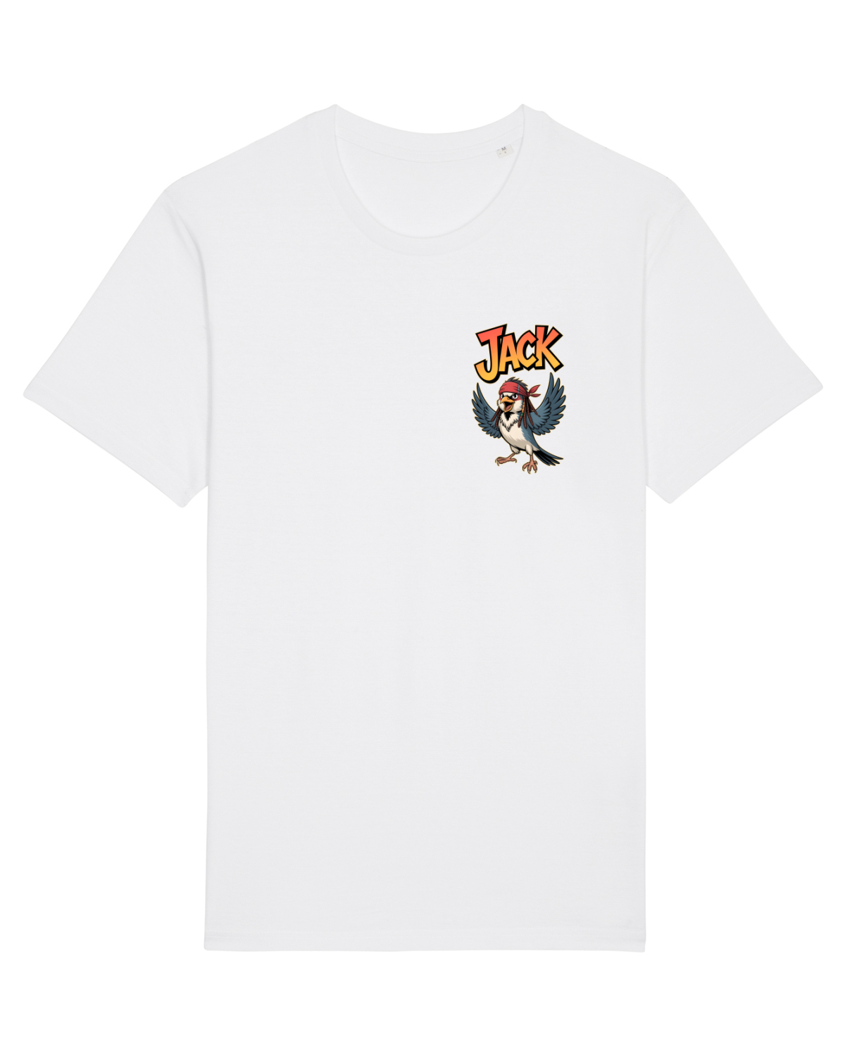 Tricou mânecă scurtă Unisex Rocker White