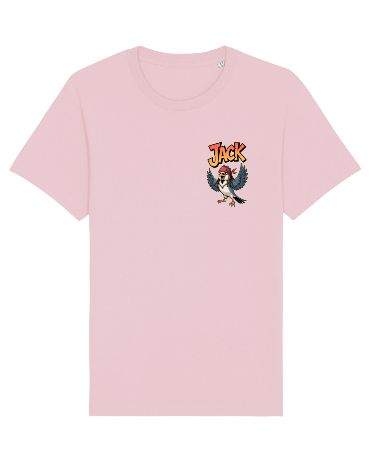 Tricou mânecă scurtă Unisex Rocker Cotton Pink