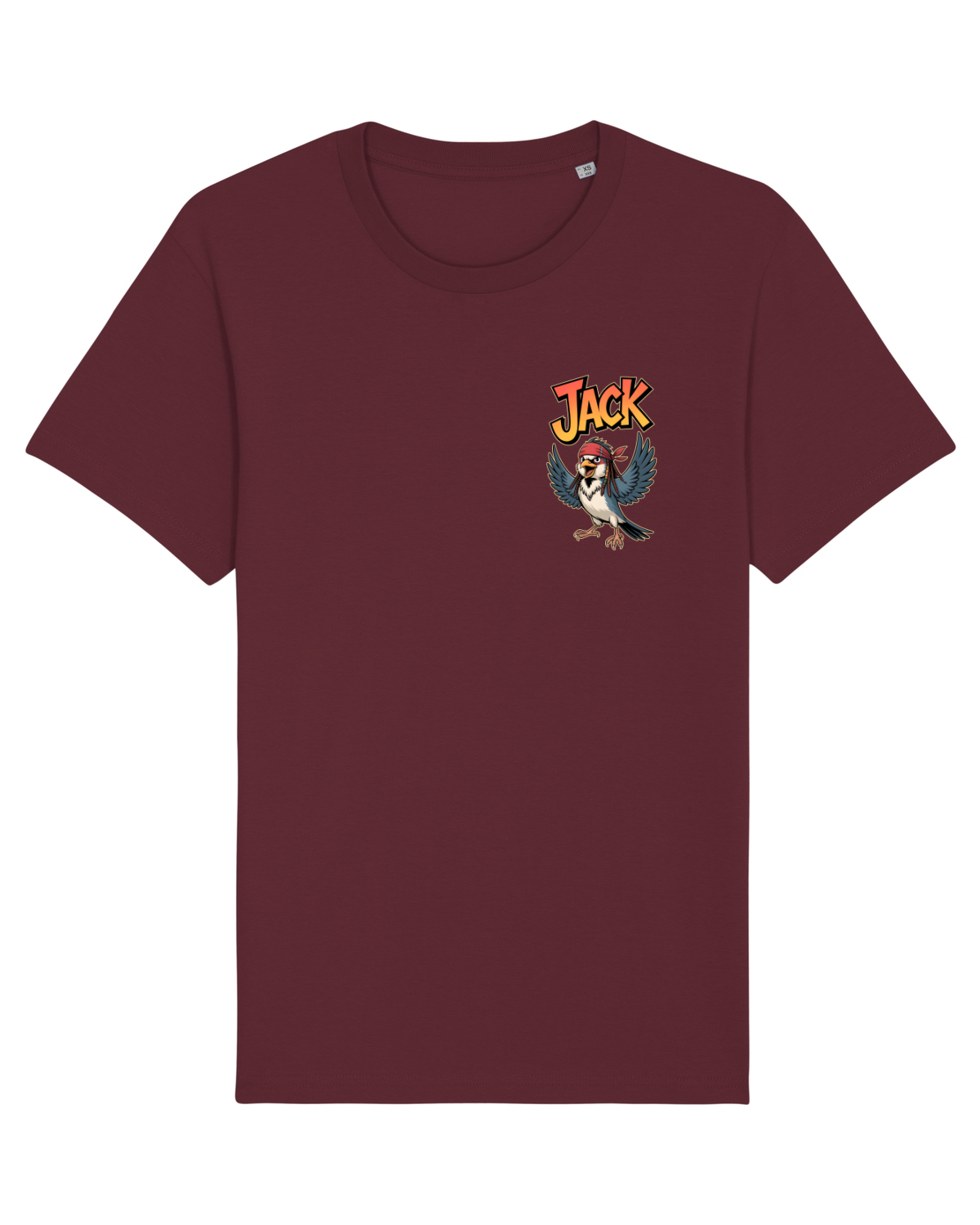 Tricou mânecă scurtă Unisex Rocker Burgundy