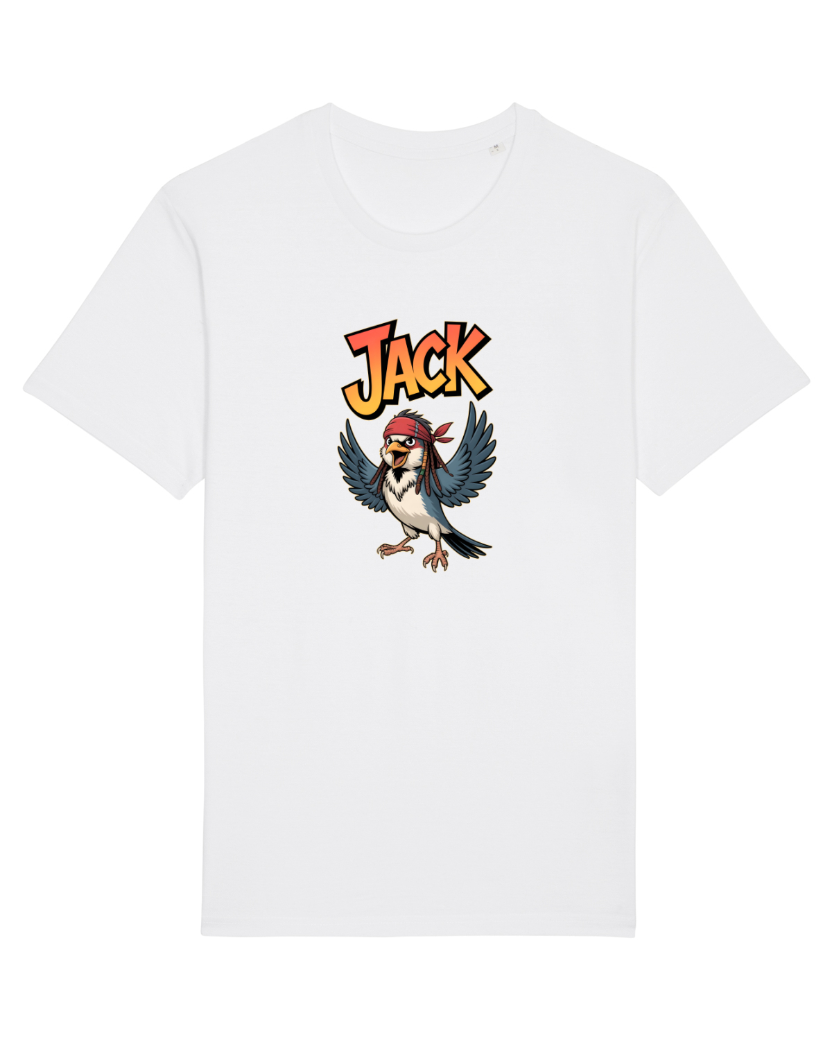 Tricou mânecă scurtă Unisex Rocker White