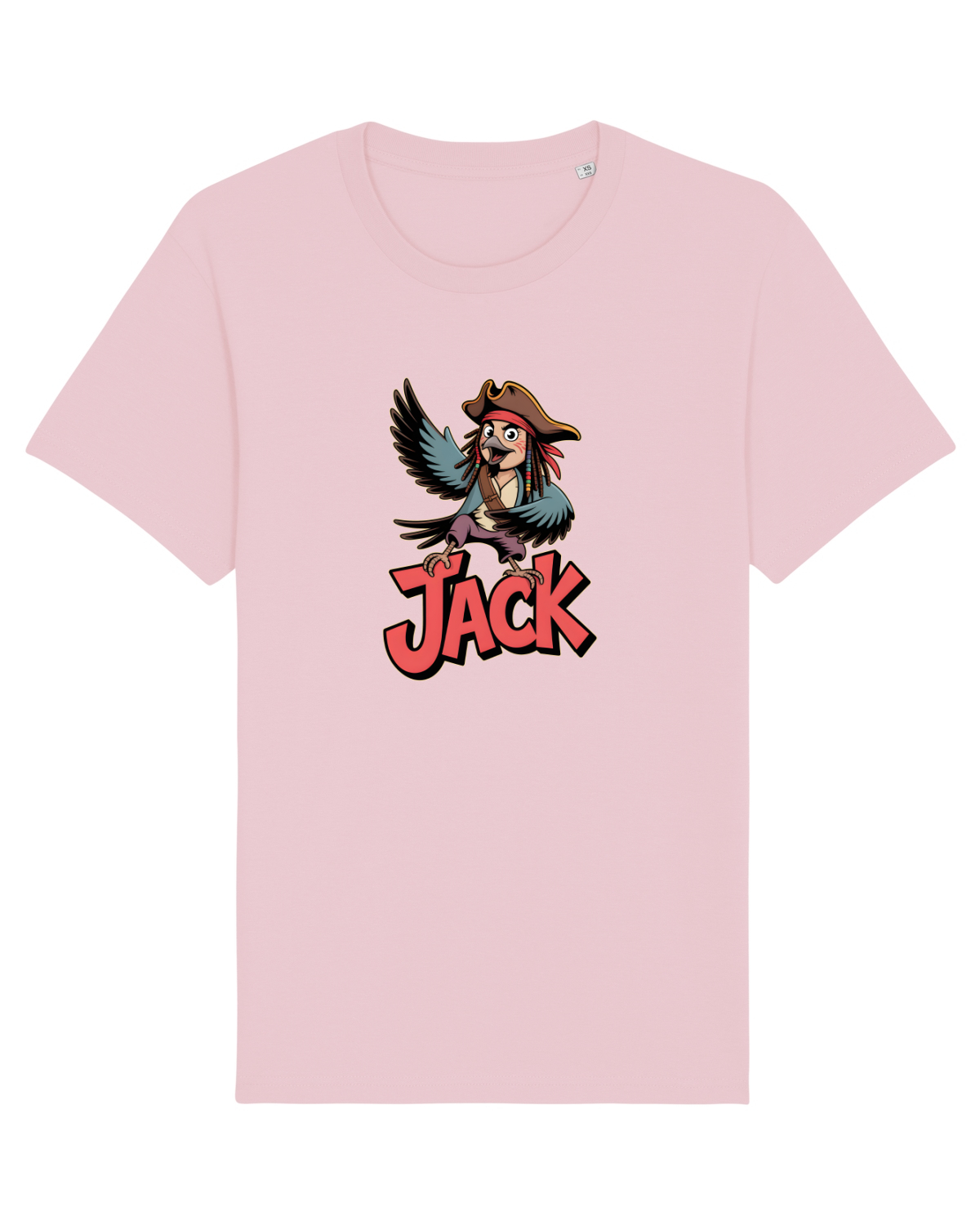 Tricou mânecă scurtă Unisex Rocker Cotton Pink
