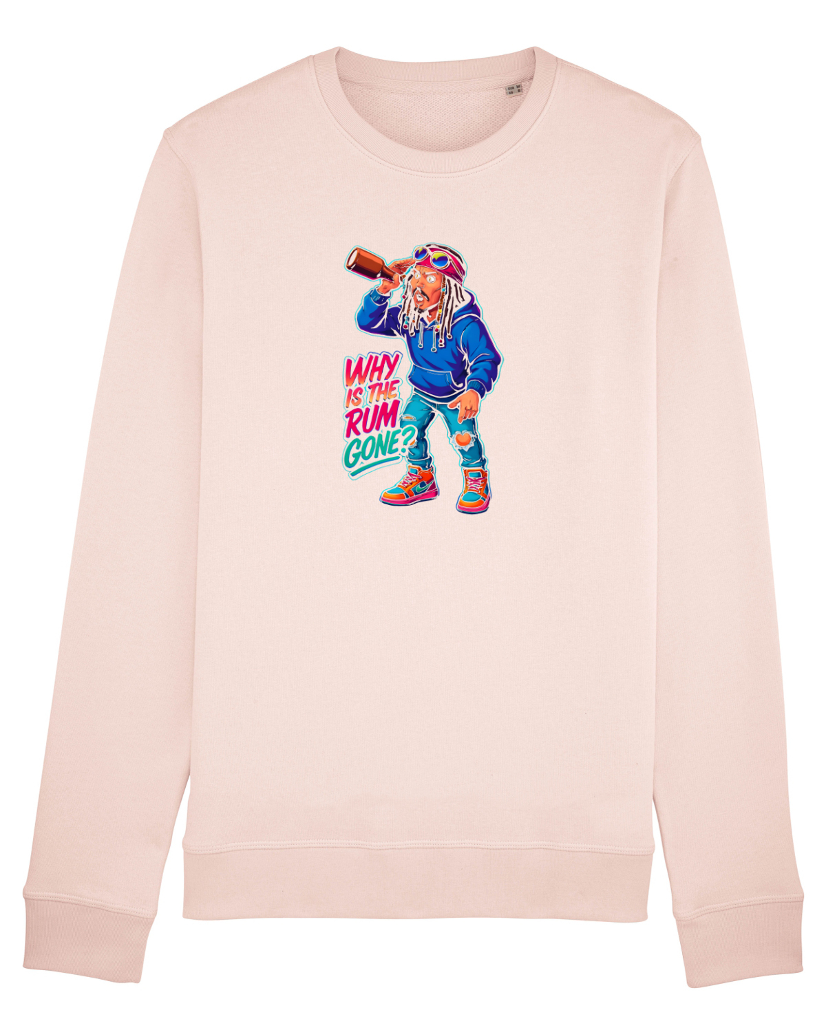 Bluză mânecă lungă Unisex Rise Candy Pink