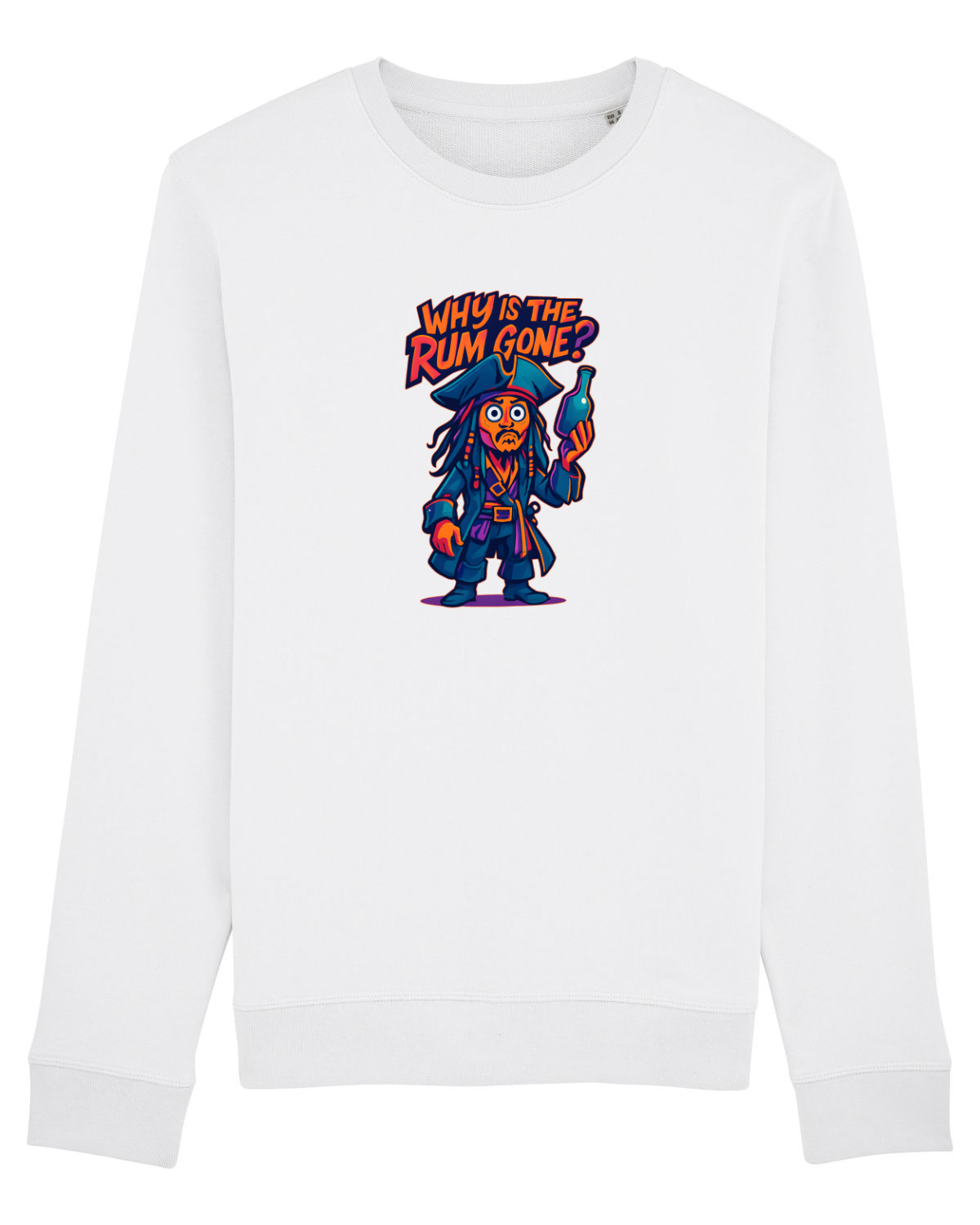 Bluză mânecă lungă Unisex Rise White