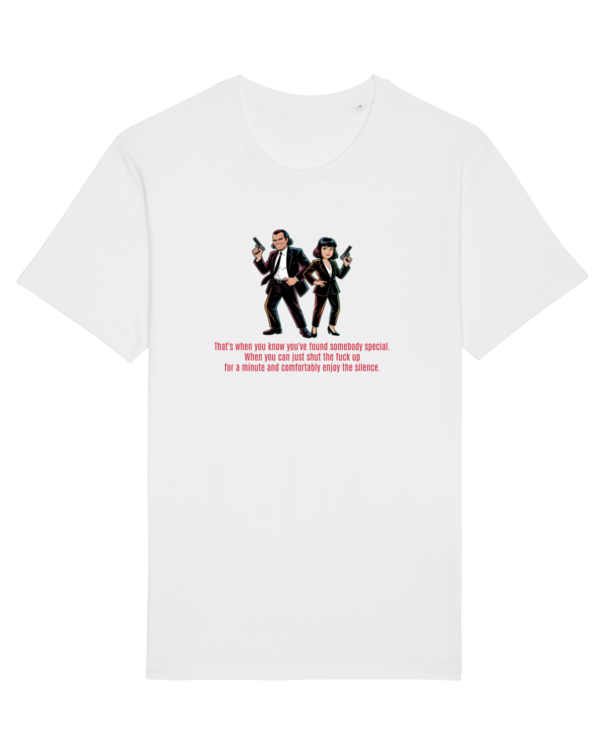 Tricou mânecă scurtă Unisex Rocker White