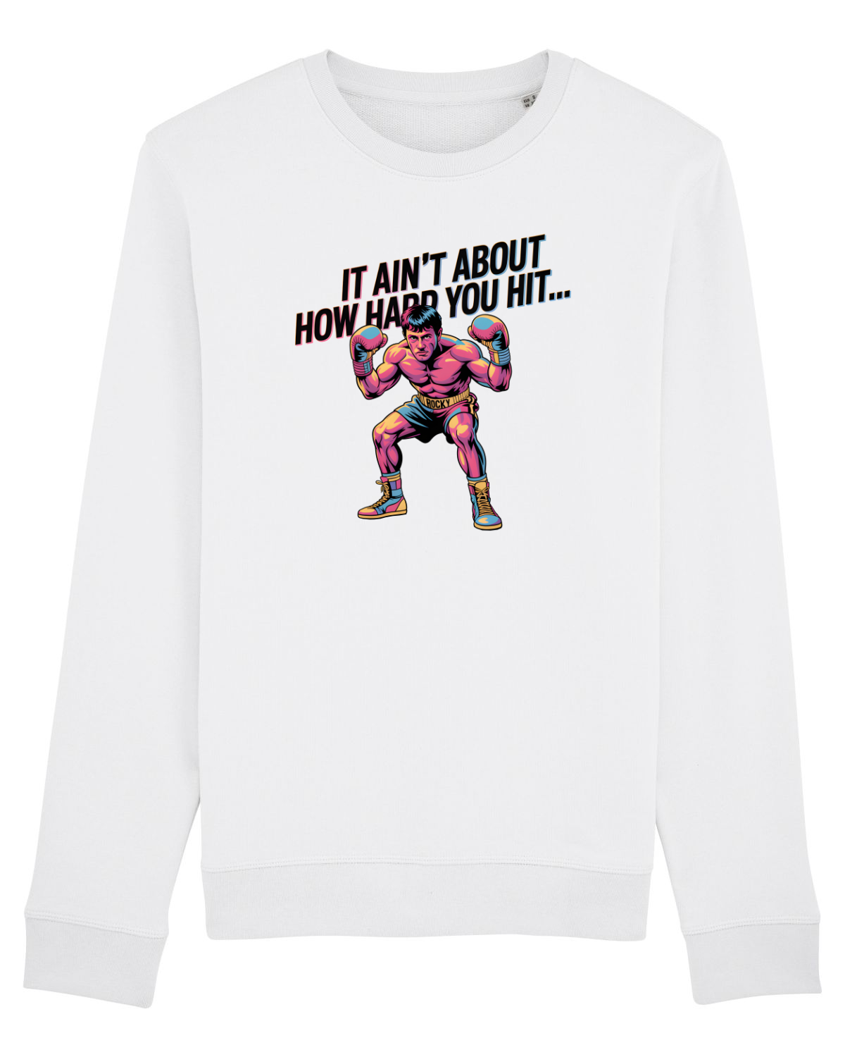 Bluză mânecă lungă Unisex Rise White