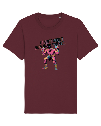 NOT ABOUT  HITTING HARD - NU E DESPRE CAT DE TARE DAI CU PUMNUL Rocky Burgundy