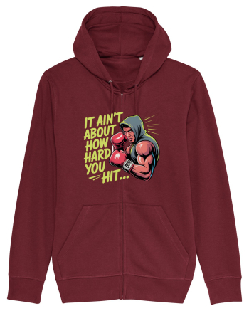NOT ABOUT  HITTING HARD - NU E DESPRE CAT DE TARE DAI CU PUMNUL Rocky 2 Burgundy