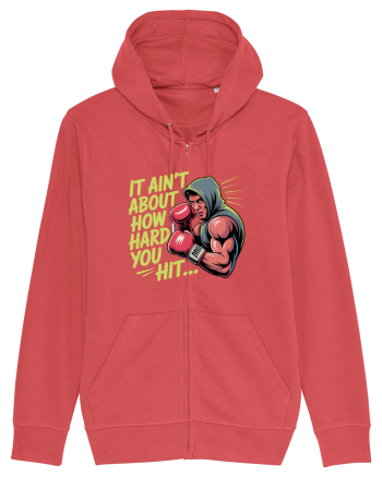 NOT ABOUT  HITTING HARD - NU E DESPRE CAT DE TARE DAI CU PUMNUL Rocky 2 Carmine Red