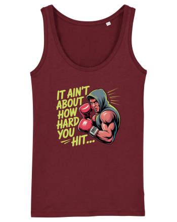 NOT ABOUT  HITTING HARD - NU E DESPRE CAT DE TARE DAI CU PUMNUL Rocky 2 Burgundy
