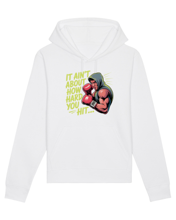 NOT ABOUT  HITTING HARD - NU E DESPRE CAT DE TARE DAI CU PUMNUL Rocky 2 White