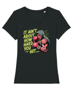 NOT ABOUT  HITTING HARD - NU E DESPRE CAT DE TARE DAI CU PUMNUL Rocky 2 Tricou mânecă scurtă guler larg fitted Damă Expresser