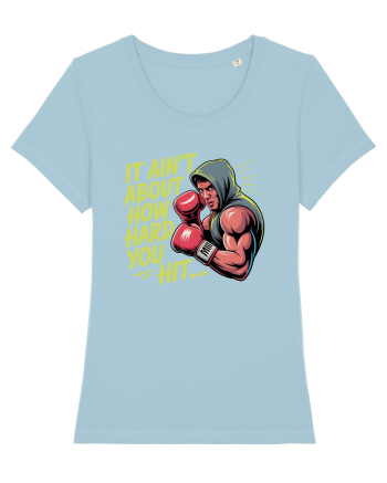NOT ABOUT  HITTING HARD - NU E DESPRE CAT DE TARE DAI CU PUMNUL Rocky 2 Sky Blue