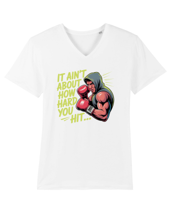 NOT ABOUT  HITTING HARD - NU E DESPRE CAT DE TARE DAI CU PUMNUL Rocky 2 White