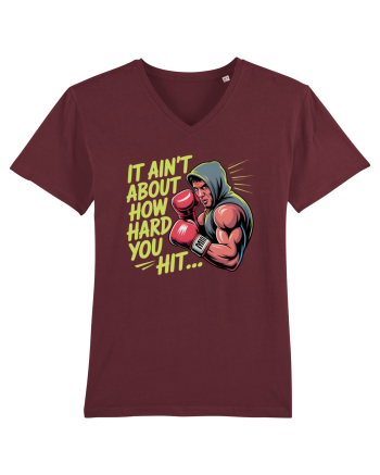 NOT ABOUT  HITTING HARD - NU E DESPRE CAT DE TARE DAI CU PUMNUL Rocky 2 Burgundy