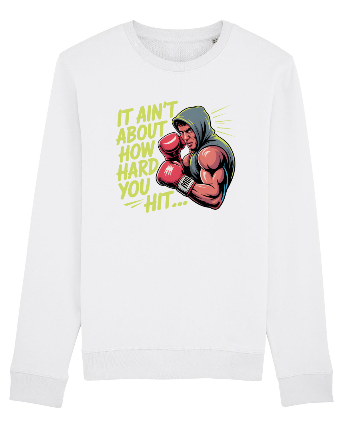 Bluză mânecă lungă Unisex Rise White
