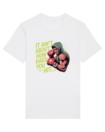 NOT ABOUT  HITTING HARD - NU E DESPRE CAT DE TARE DAI CU PUMNUL Rocky 2 White