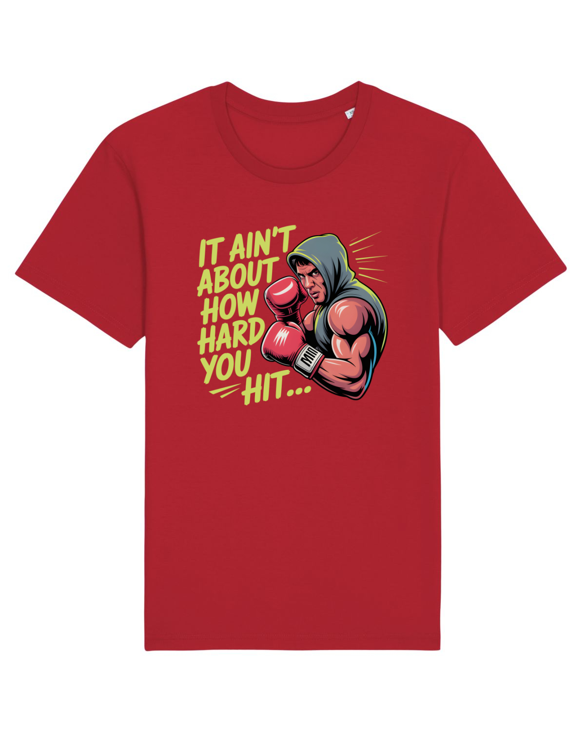 Tricou mânecă scurtă Unisex Rocker Red
