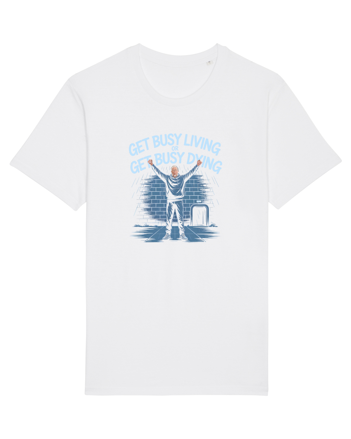 Tricou mânecă scurtă Unisex Rocker White