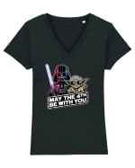 MAY THE 4TH BE WITH YOU  - Vader Tricou mânecă scurtă guler V Damă Evoker