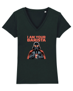 I AM YOUR BARISTA (not your father) - Cafea  - Vader Tricou mânecă scurtă guler V Damă Evoker
