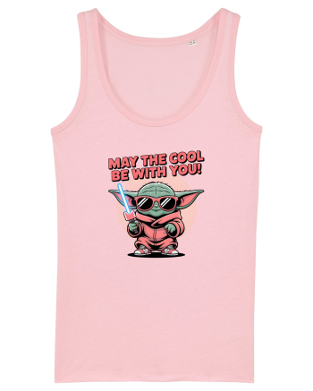 MAY THE COOL (not the Force) BE WITH YOU - Yoda Cotton Pink