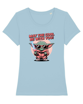 MAY THE COOL (not the Force) BE WITH YOU - Yoda Sky Blue