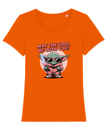 MAY THE COOL (not the Force) BE WITH YOU - Yoda Bright Orange