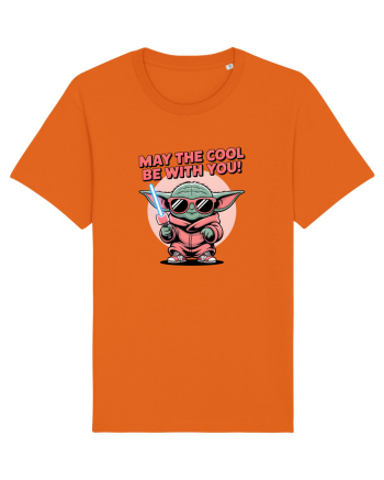 MAY THE COOL (not the Force) BE WITH YOU - Yoda Bright Orange