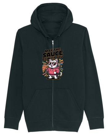 MAY THE SAUCE (not the Force) BE WITH YOU - Yoda Pisica & pizza Black