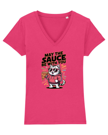 MAY THE SAUCE (not the Force) BE WITH YOU - Yoda Pisica & pizza Raspberry