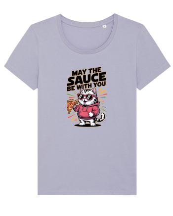 MAY THE SAUCE (not the Force) BE WITH YOU - Yoda Pisica & pizza Lavender
