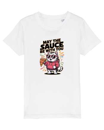 MAY THE SAUCE (not the Force) BE WITH YOU - Yoda Pisica & pizza White