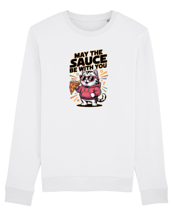 MAY THE SAUCE (not the Force) BE WITH YOU - Yoda Pisica & pizza White
