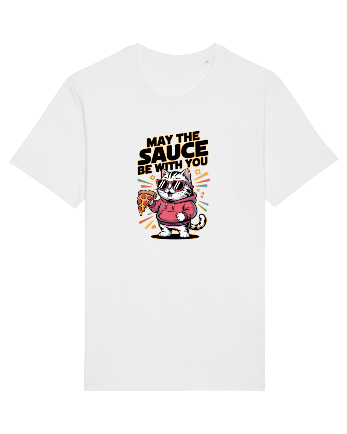 Tricou mânecă scurtă Unisex Rocker White
