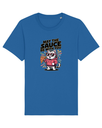 MAY THE SAUCE (not the Force) BE WITH YOU - Yoda Pisica & pizza Royal Blue