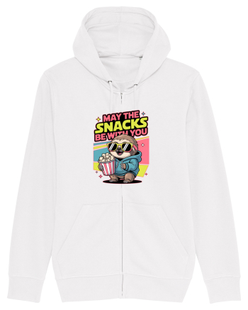 MAY THE SNACKS (not the Force) BE WITH YOU - Yoda Lenes & Popcorn White