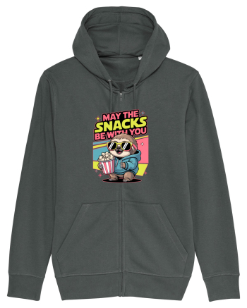 MAY THE SNACKS (not the Force) BE WITH YOU - Yoda Lenes & Popcorn Anthracite
