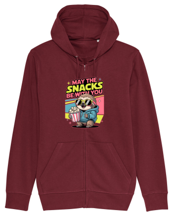 MAY THE SNACKS (not the Force) BE WITH YOU - Yoda Lenes & Popcorn Burgundy